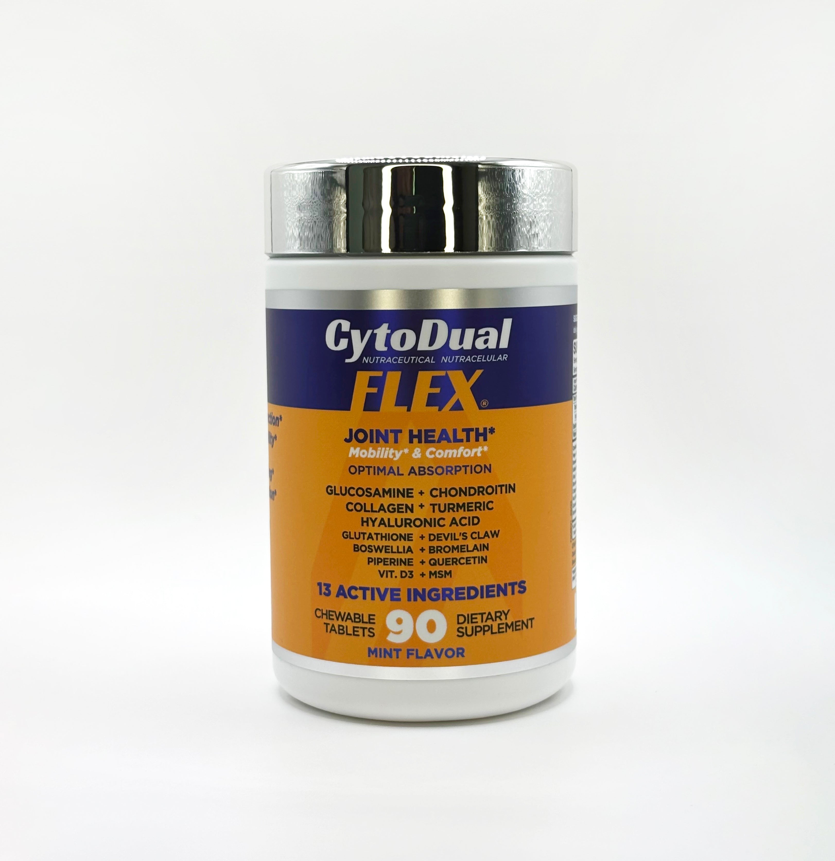 Antioxidant, improves mobility, protects articular cartilage, joint and muscle analgesic, anti-inflammatory | Boswella, Conditrin, Glucosamine, Devil's Claw, Turmeric, Hyaluronic Acid, Collagen, MSM, Quercetin, Bromelian, Vit D3