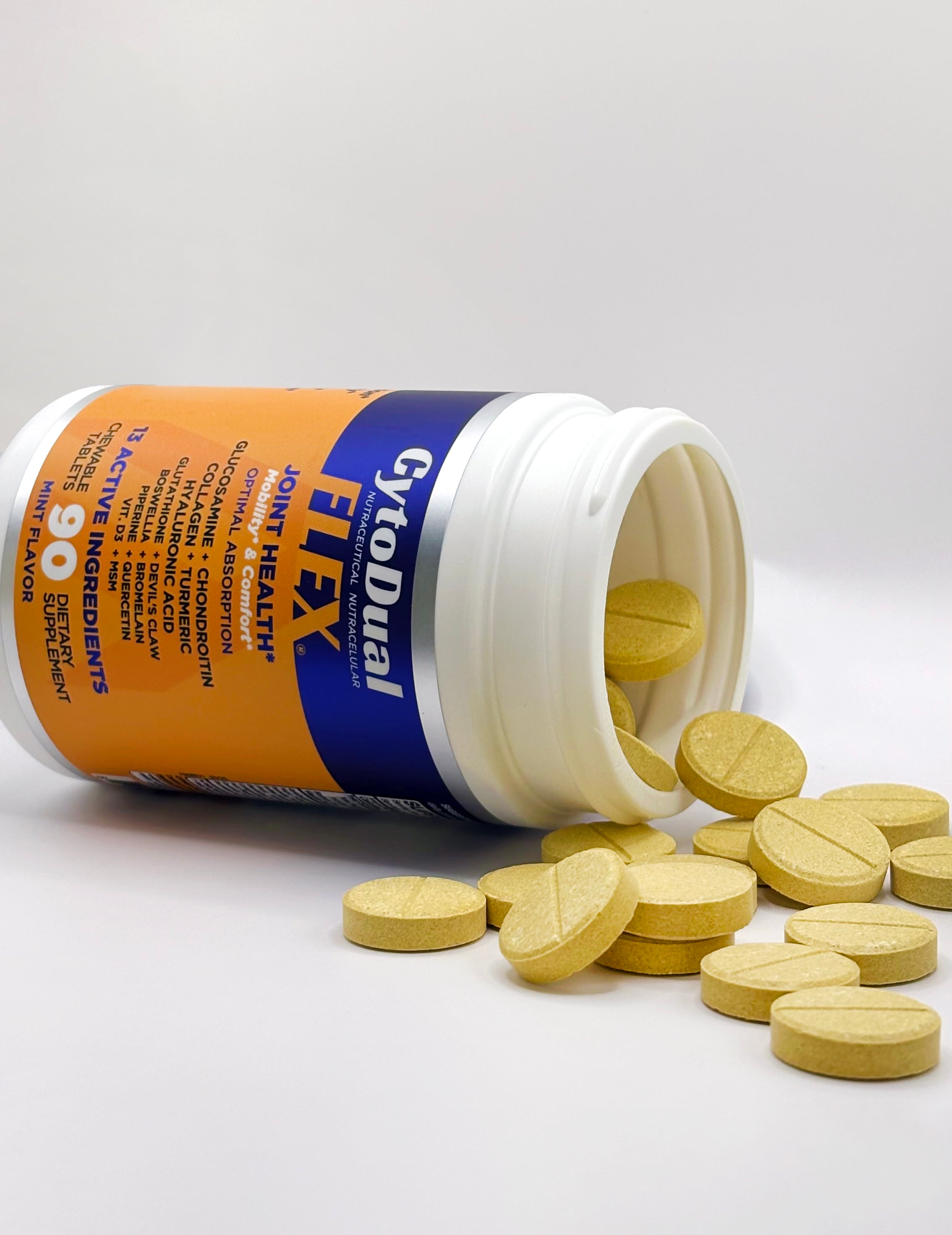 Antioxidant, improves mobility, protects articular cartilage, joint and muscle analgesic, anti-inflammatory | Boswella, Conditrin, Glucosamine, Devil's Claw, Turmeric, Hyaluronic Acid, Collagen, MSM, Quercetin, Bromelian, Vit D3