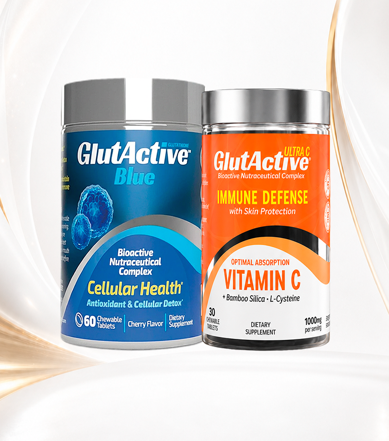 GlutActive Blue x 60 Tab + UltraC x 30 Tab | Bundle | 60 + 30 Chewable Tablets