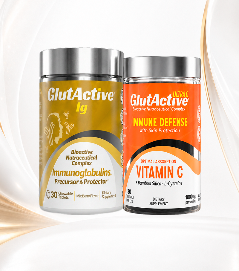 GlutActive Gold x 30 Tab + UltraC x 30 Tab | Bundle | 30 + 30 Chewable Tablets